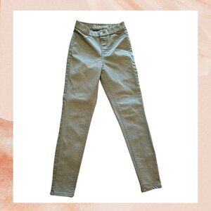 Olive Green Super High-Rise Skinny Jeggings